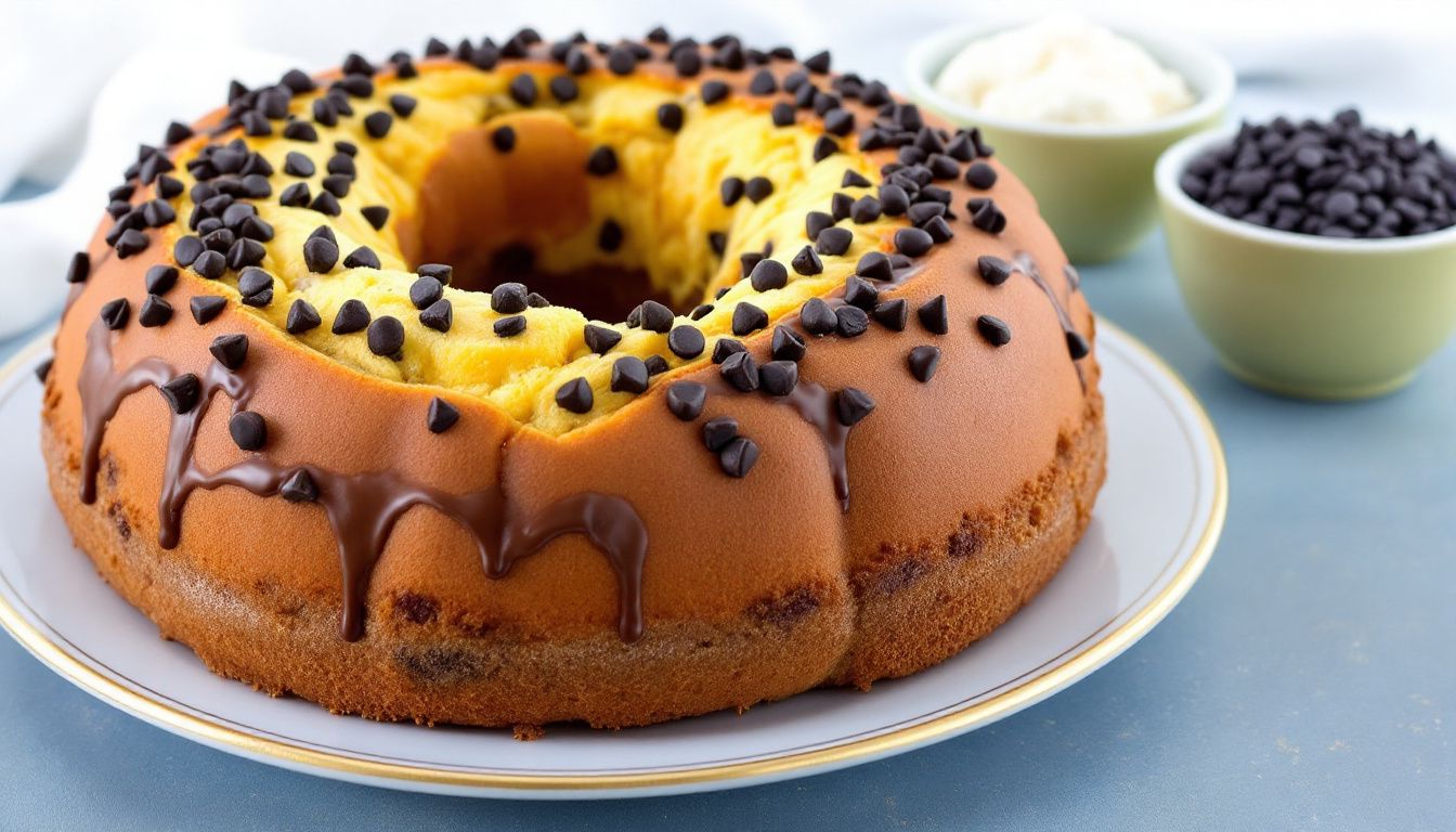 Ciambellone con Gocce di Cioccolato