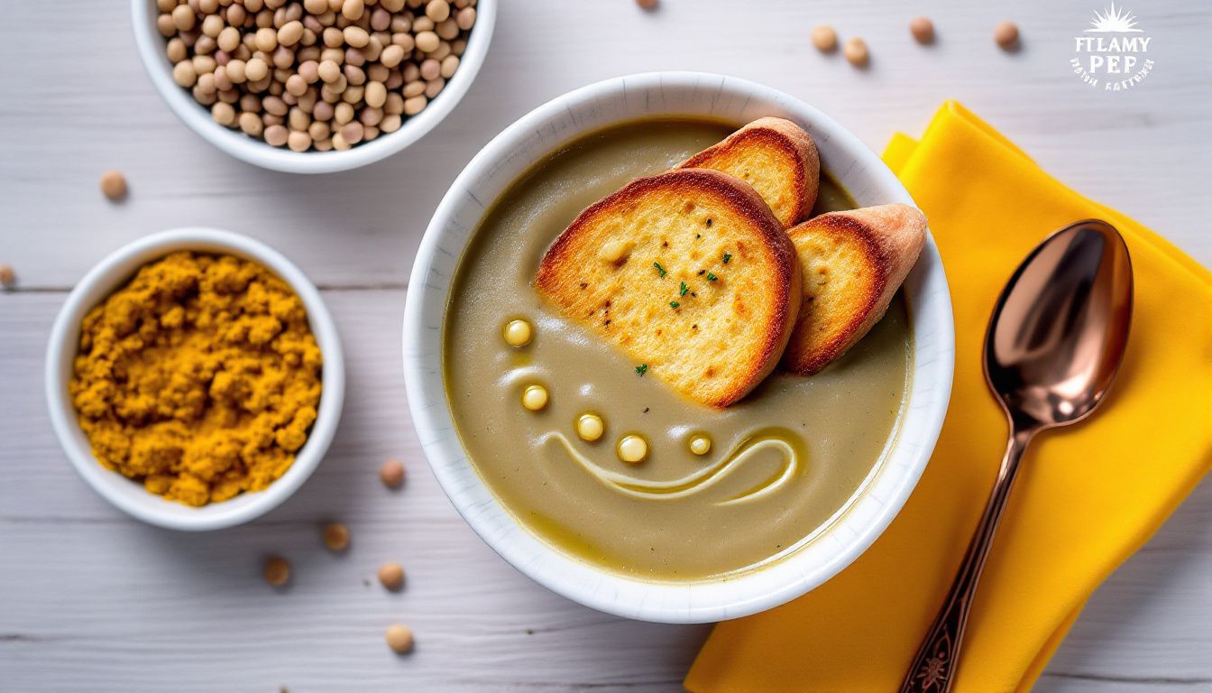 Crema di Lenticchie con Crostini Profumati all'Olio e Origano