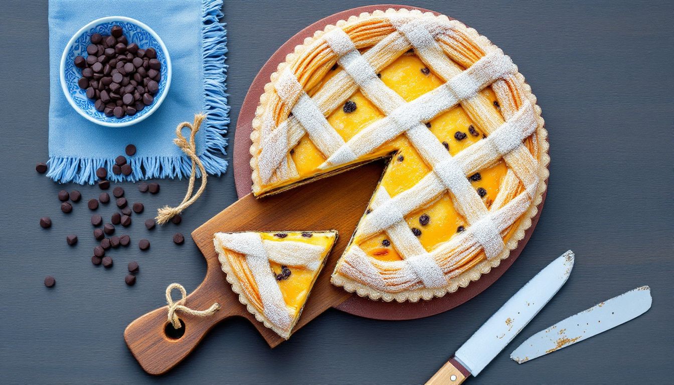 Crostata con Mascarpone e Gocce di Cioccolato