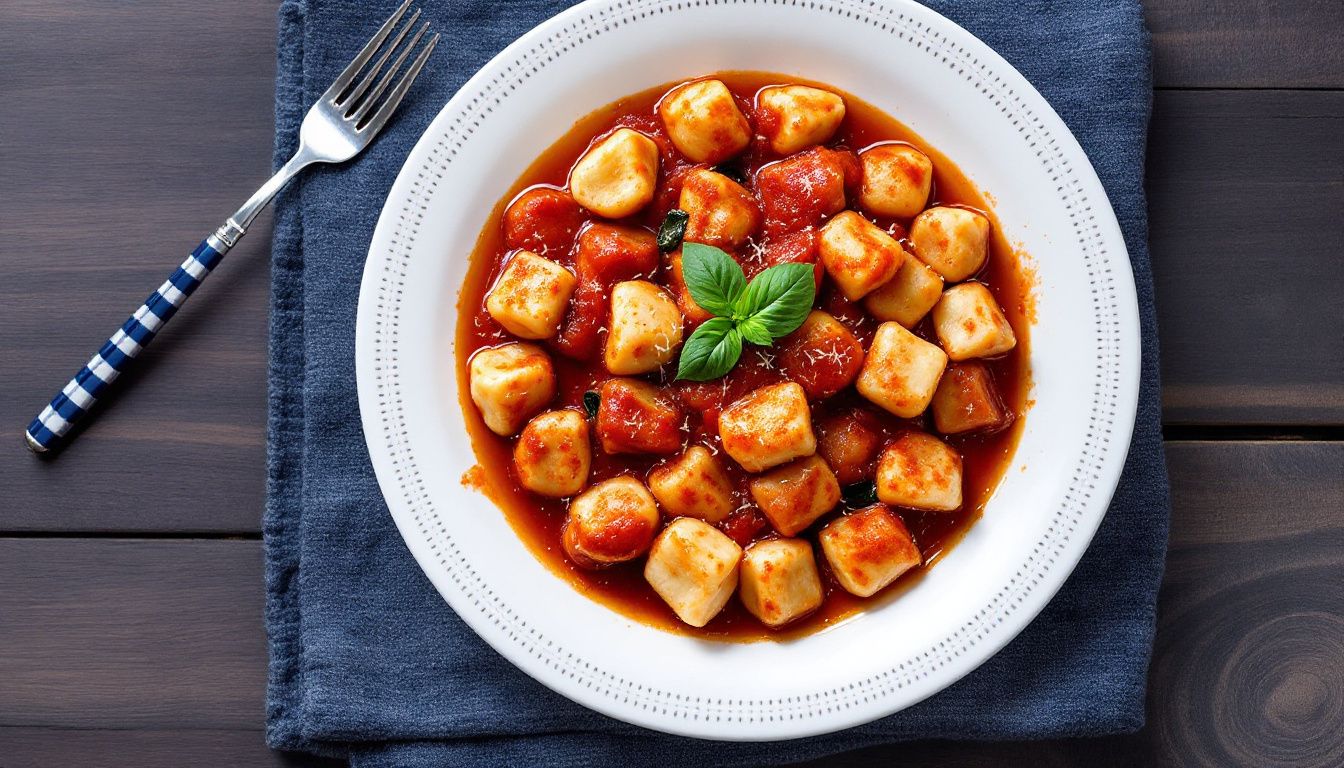 Gnocchi di Ricotta con Salsa di Pomodoro e Basilico