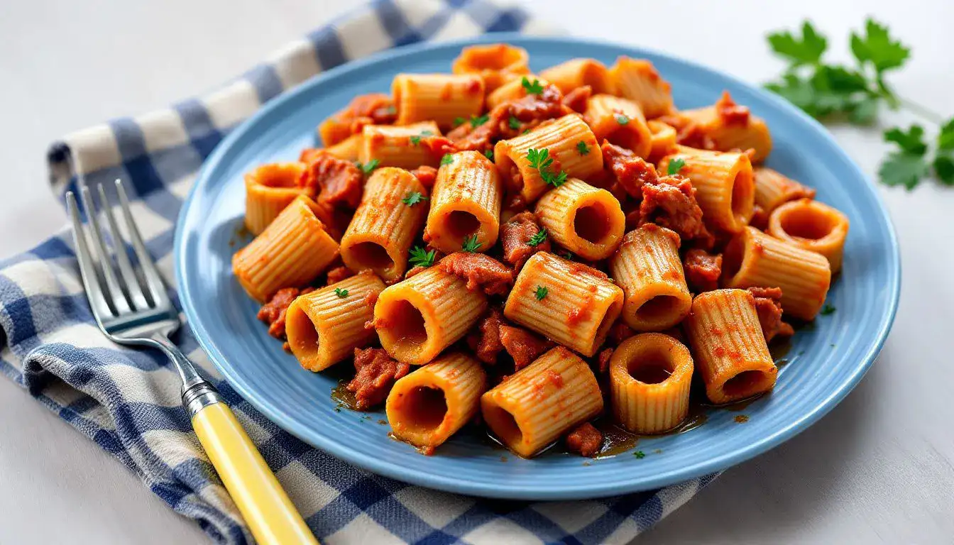Mezze Maniche al Tonno