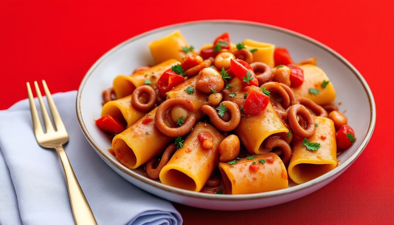 Paccheri al Sugo di Calamari