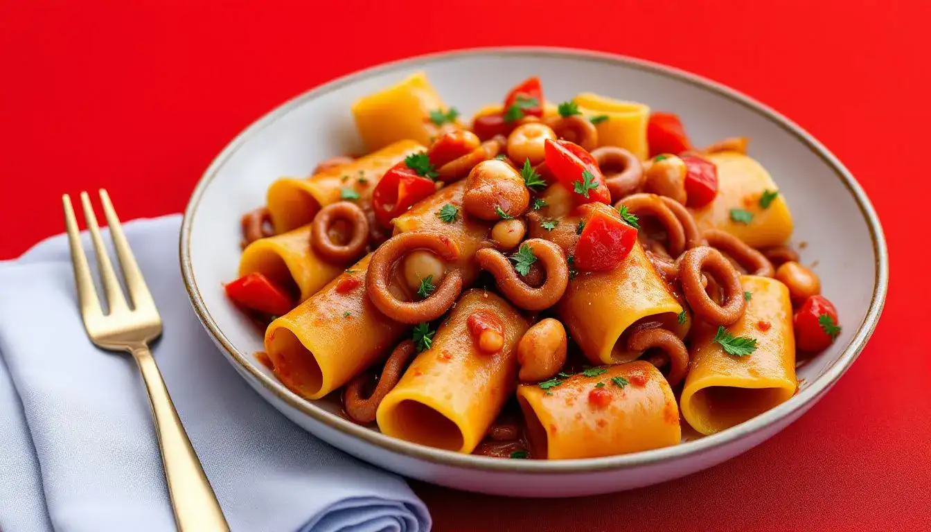 Paccheri al Sugo di Calamari