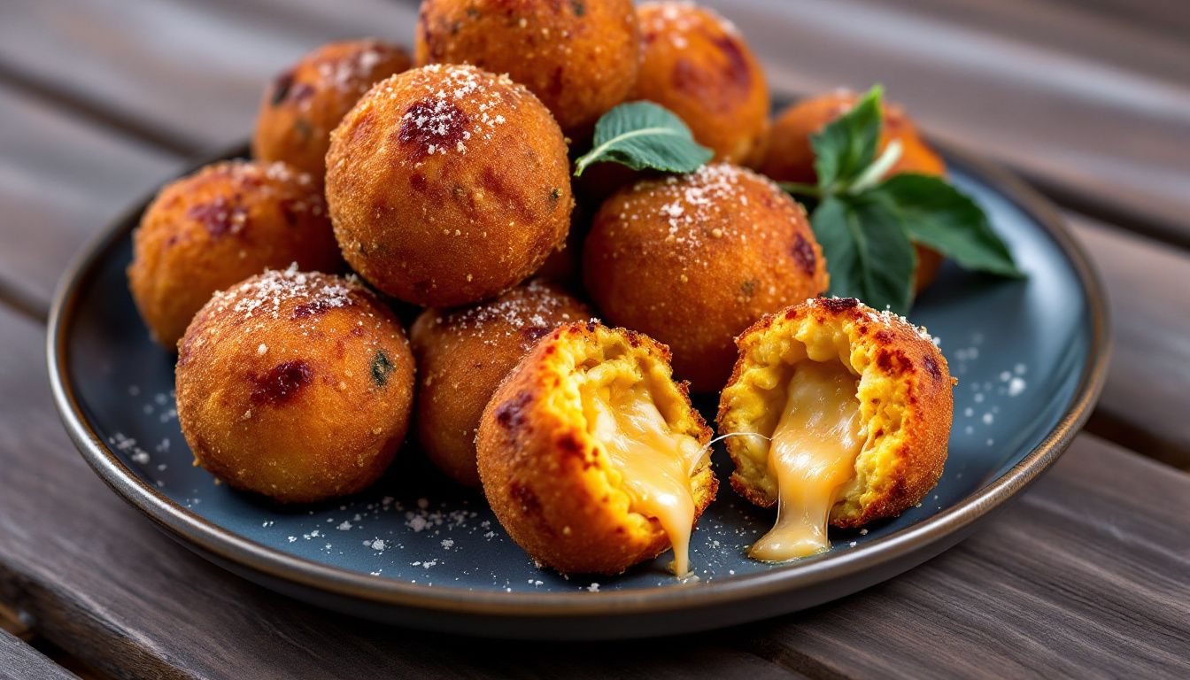 Polpette di Zucca con Cuore di Scamorza Affumicata