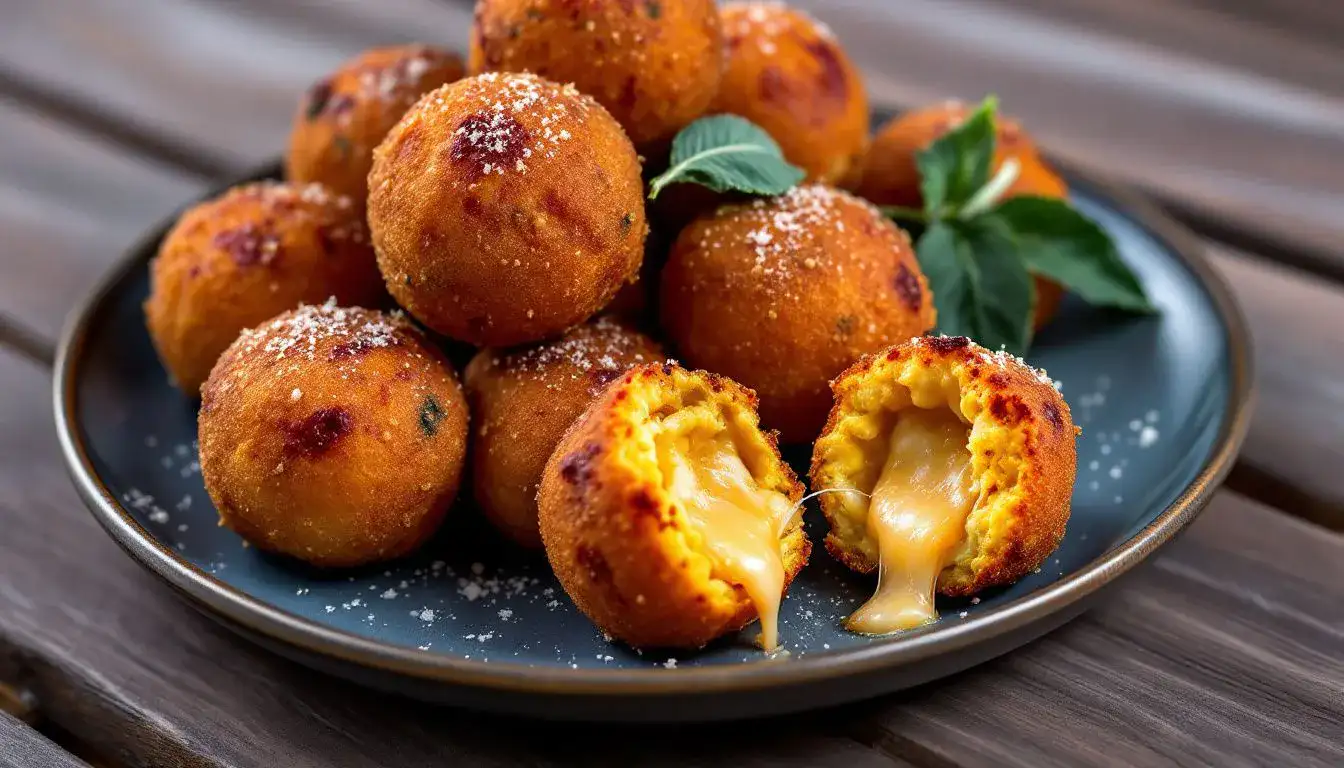 Polpette di Zucca con Cuore di Scamorza Affumicata