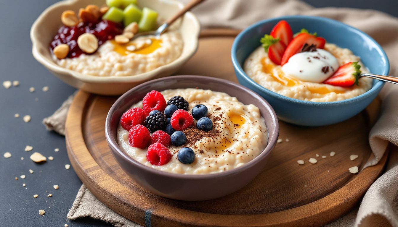 Porridge Vellutato con Yogurt e Fragole