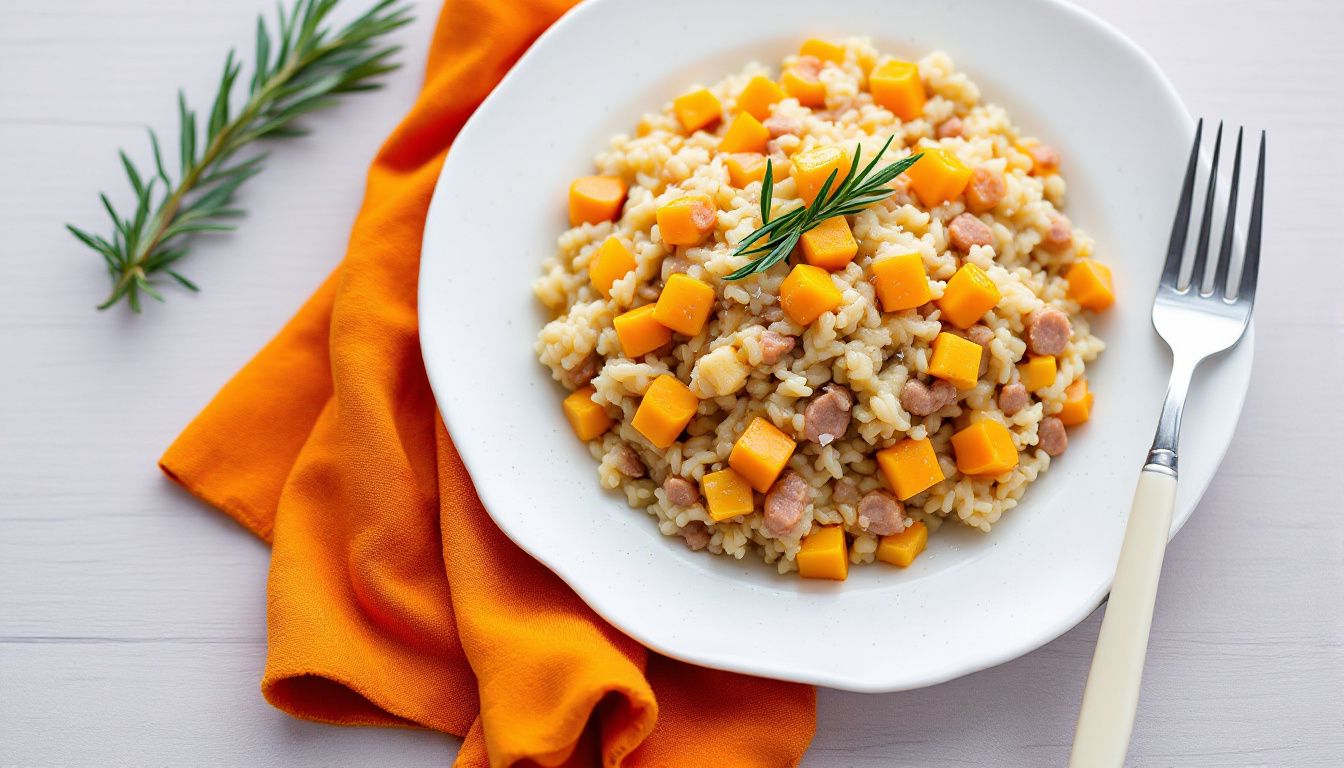 Risotto con Zucca e Salsiccia