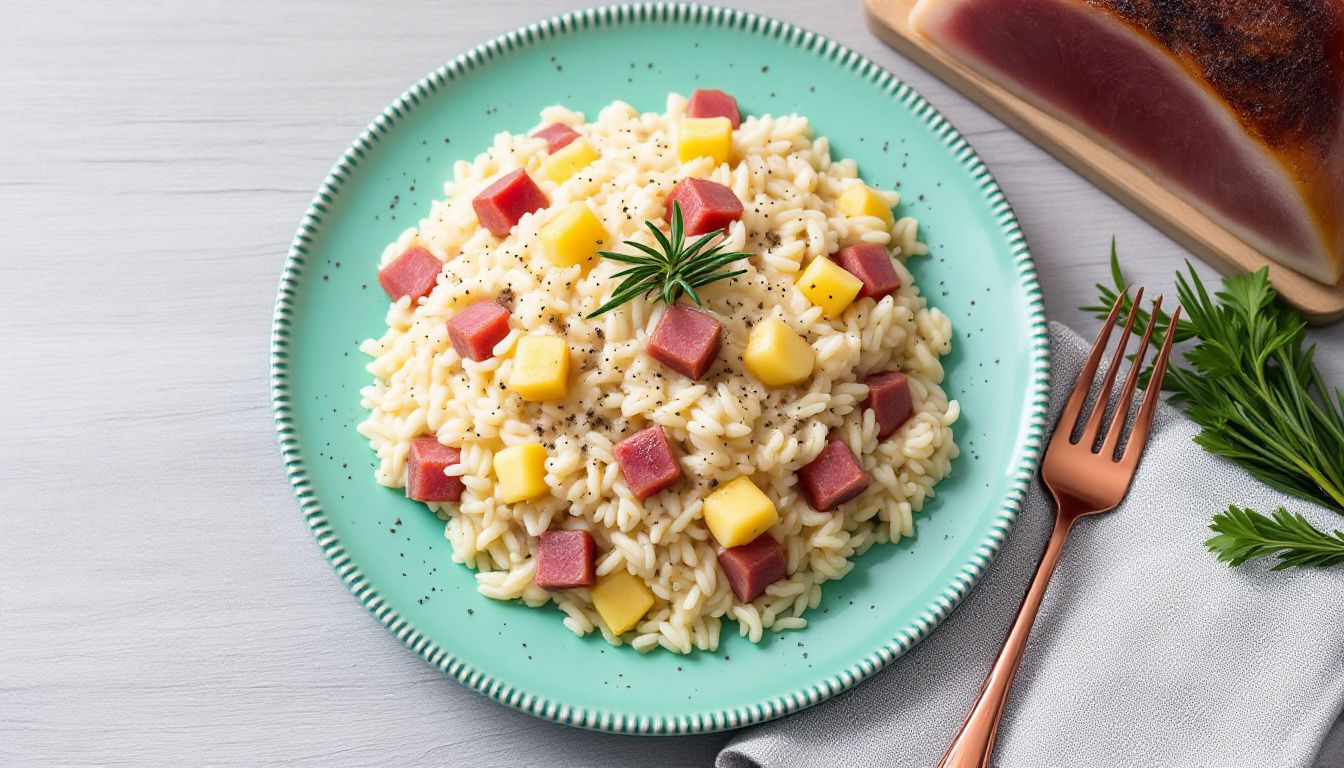 Risotto Mele e Speck