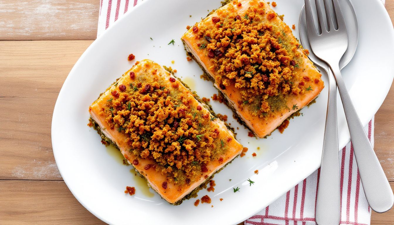 Salmone Croccante con Erbe Aromatiche