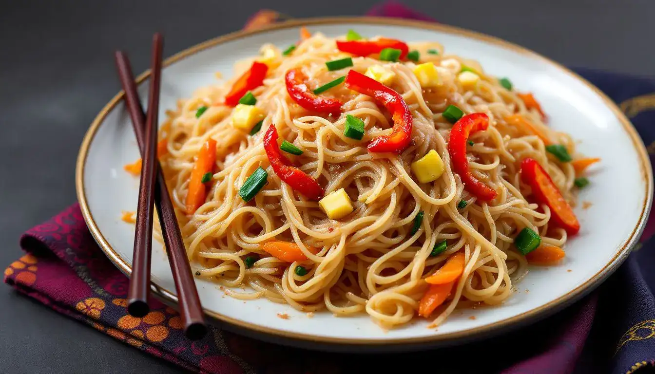 Spaghetti di Soia Saltati al Wok