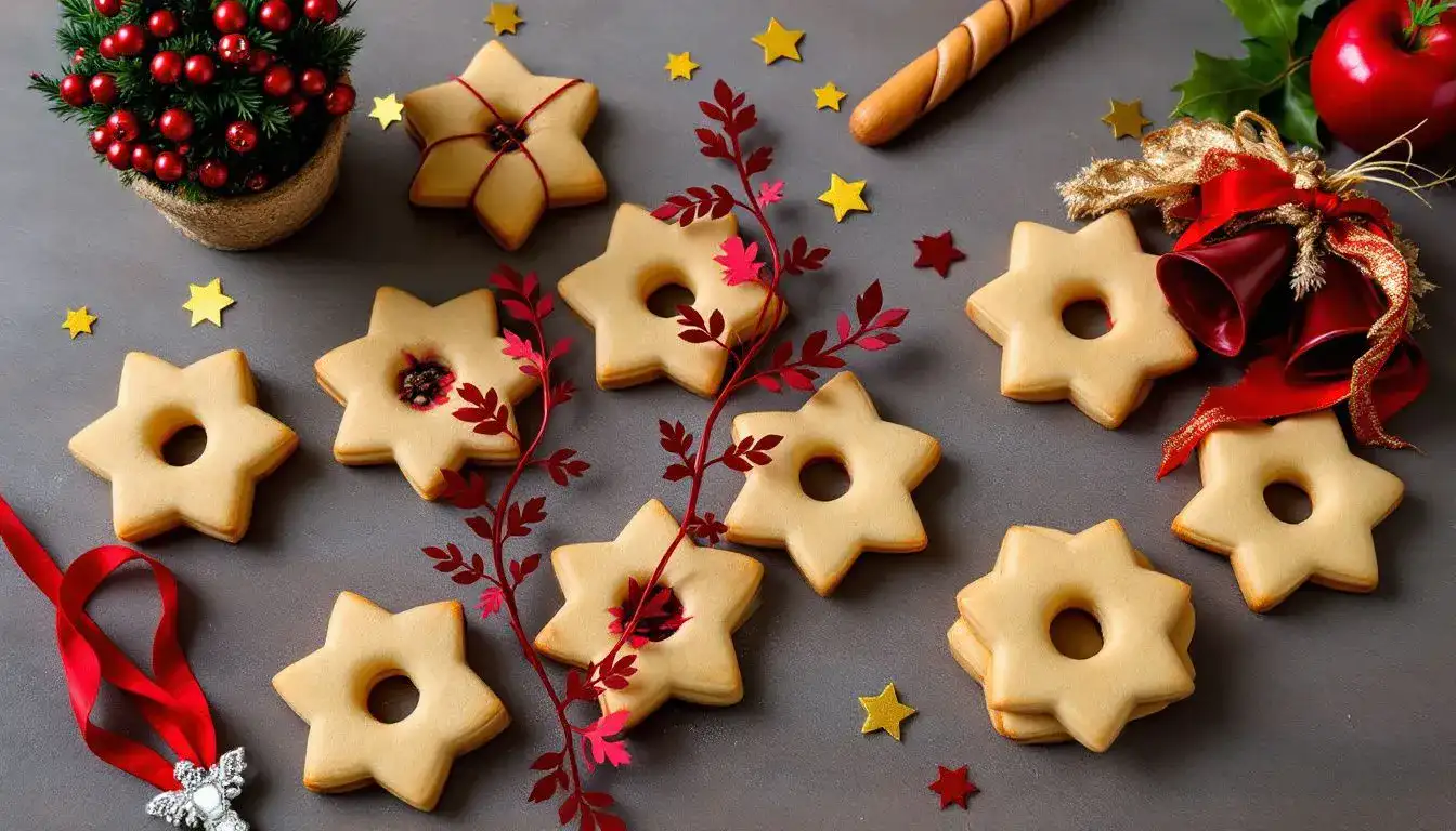Stelle di Natale di Pasta Frolla