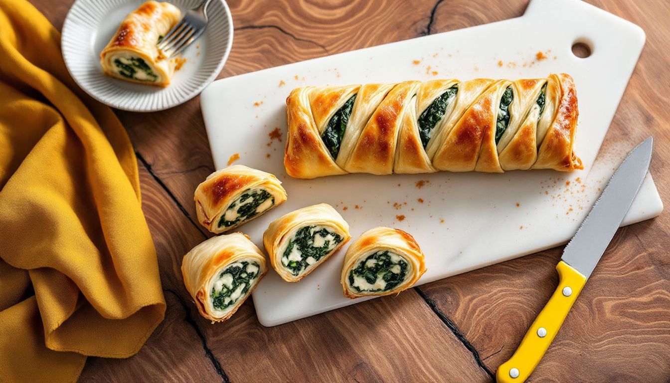 Strudel con Ricotta e Spinaci