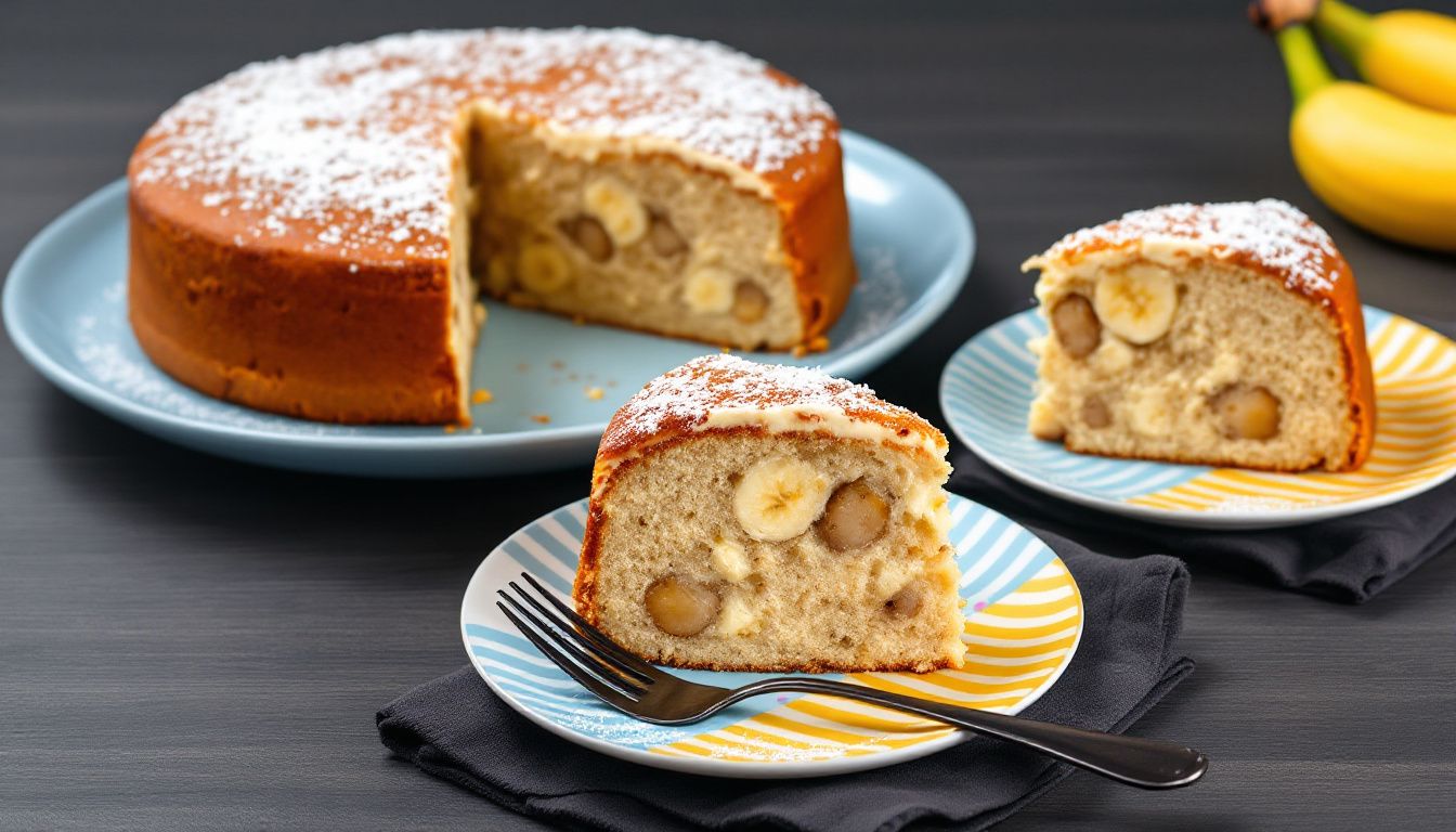 Torta di Banane e Noci