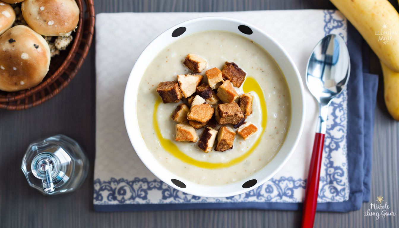Vellutata ai Funghi Porcini con Crostini Aromatici
